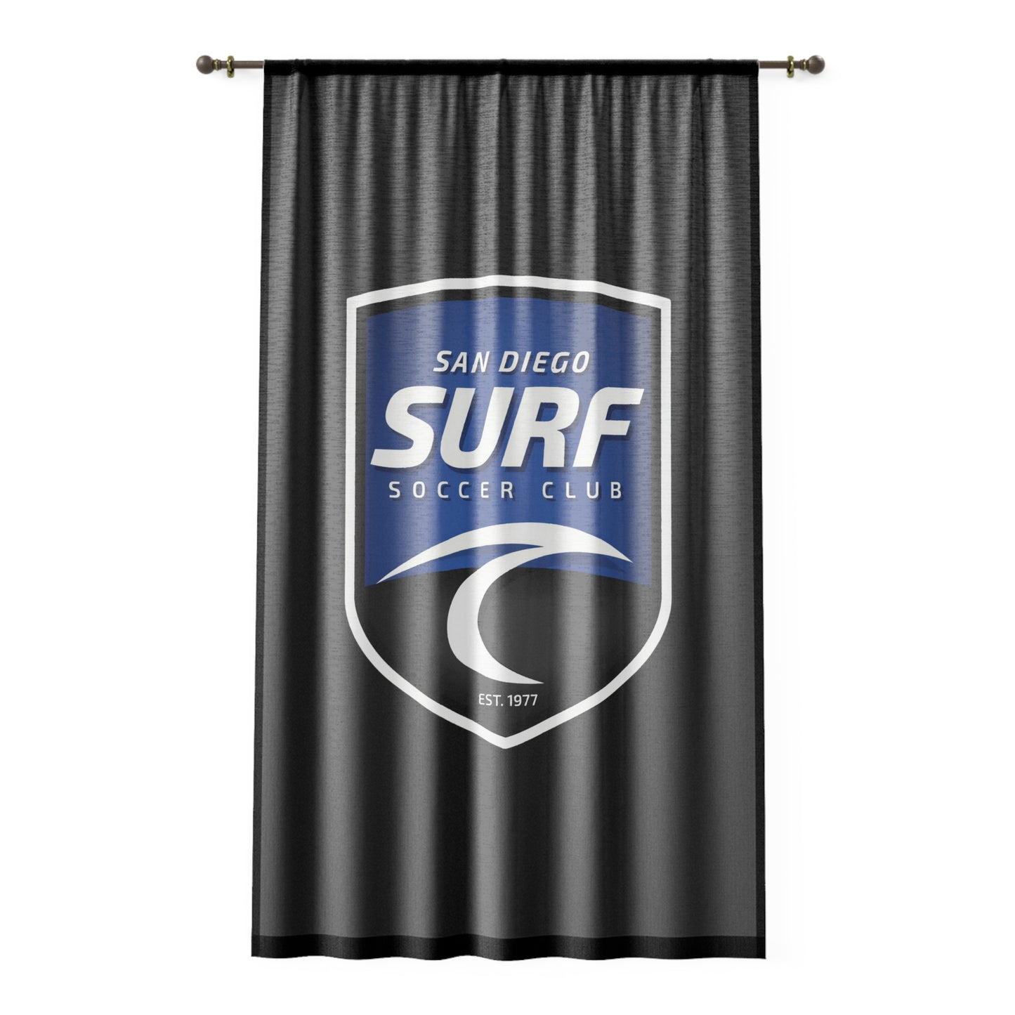 Window Curtain San Diego Surf Soccer