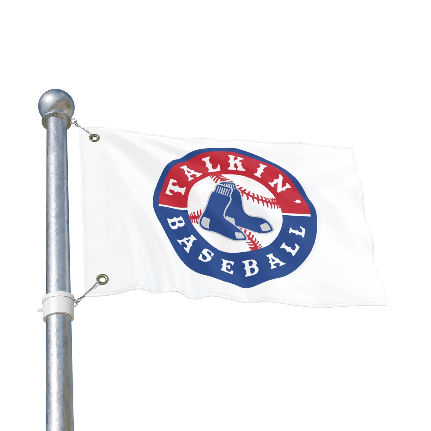 Double Sided Flag Talkin' Baseball