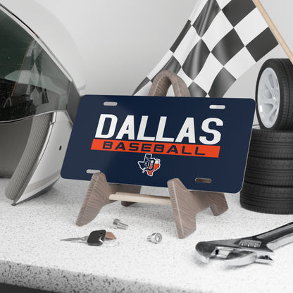Vanity Plate Dallas Tigers Baseball