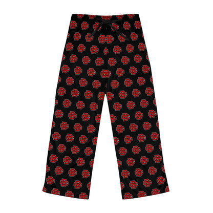 Women's Pajama Pants (AOP) Creeks Baseball Club - CBC