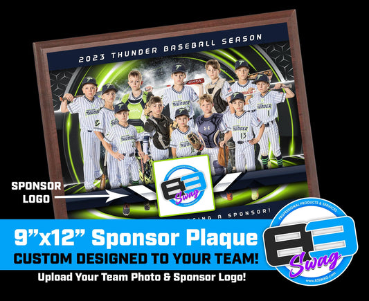 9"x12" Custom Sponsor Plaque - 83Swag