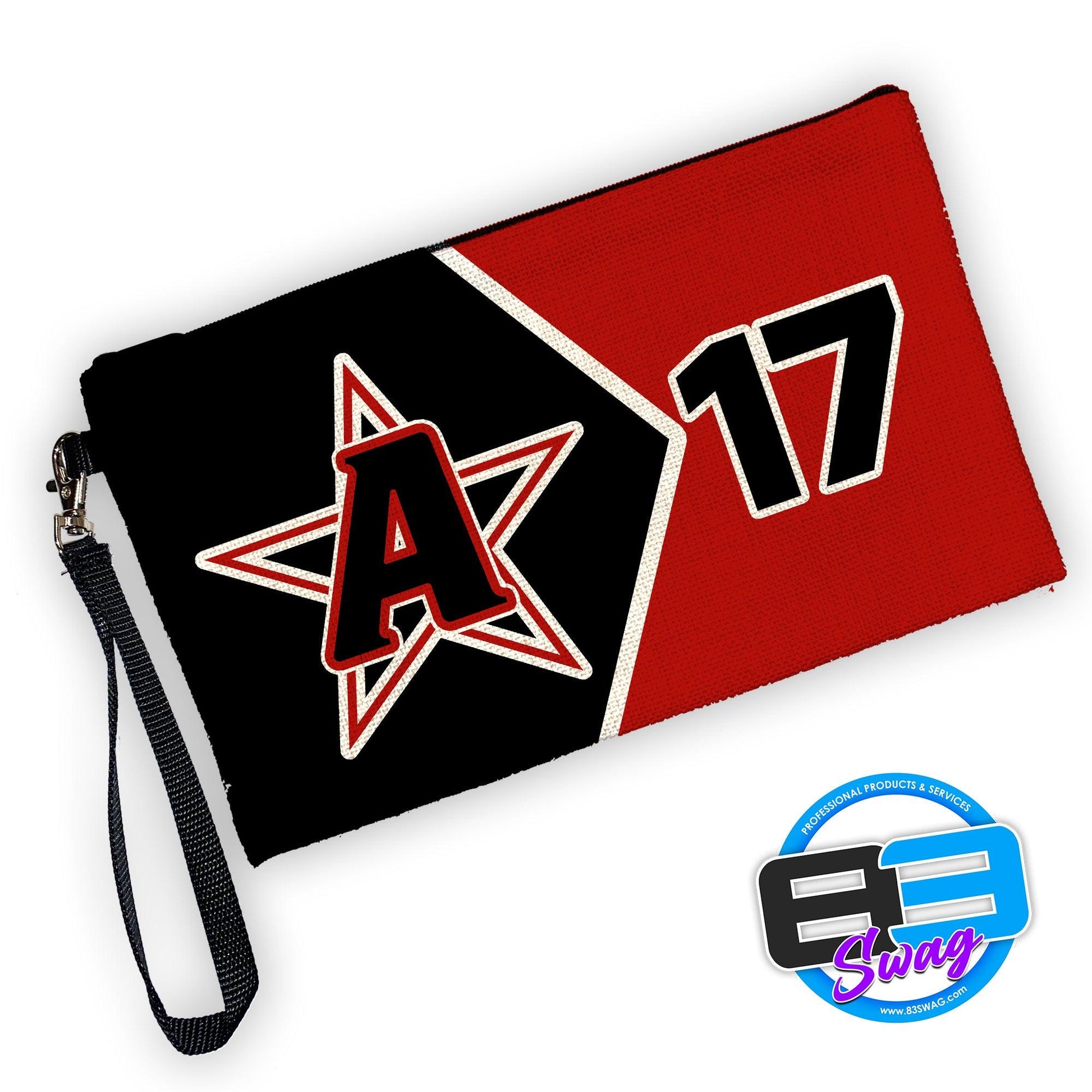 9"x5" Zipper Bag with Wrist Strap - Ashford 10u All-Stars - 83Swag