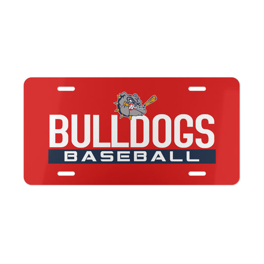 Vanity Plate Bloomingdale Bulldogs Baseball