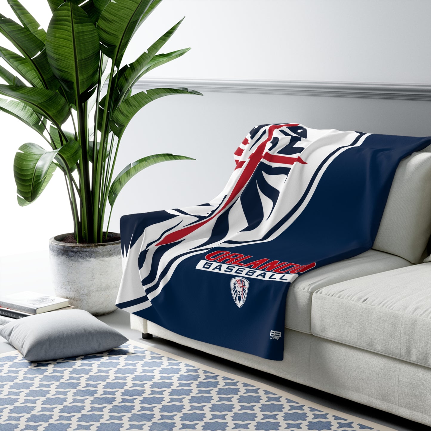 Sherpa Fleece Blanket Orlando Lions Baseball