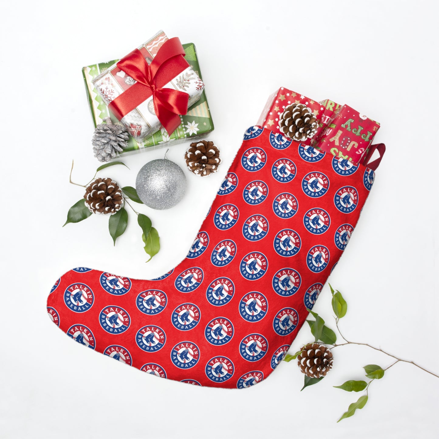 Christmas Stockings Talkin' Baseball