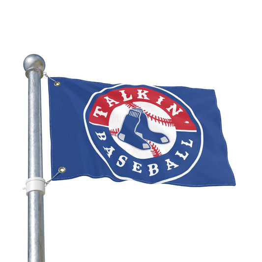 Double Sided Flag Talkin' Baseball