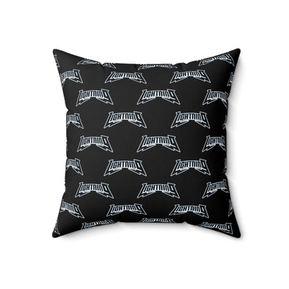 Spun Polyester Square Pillow Lightning Baseball