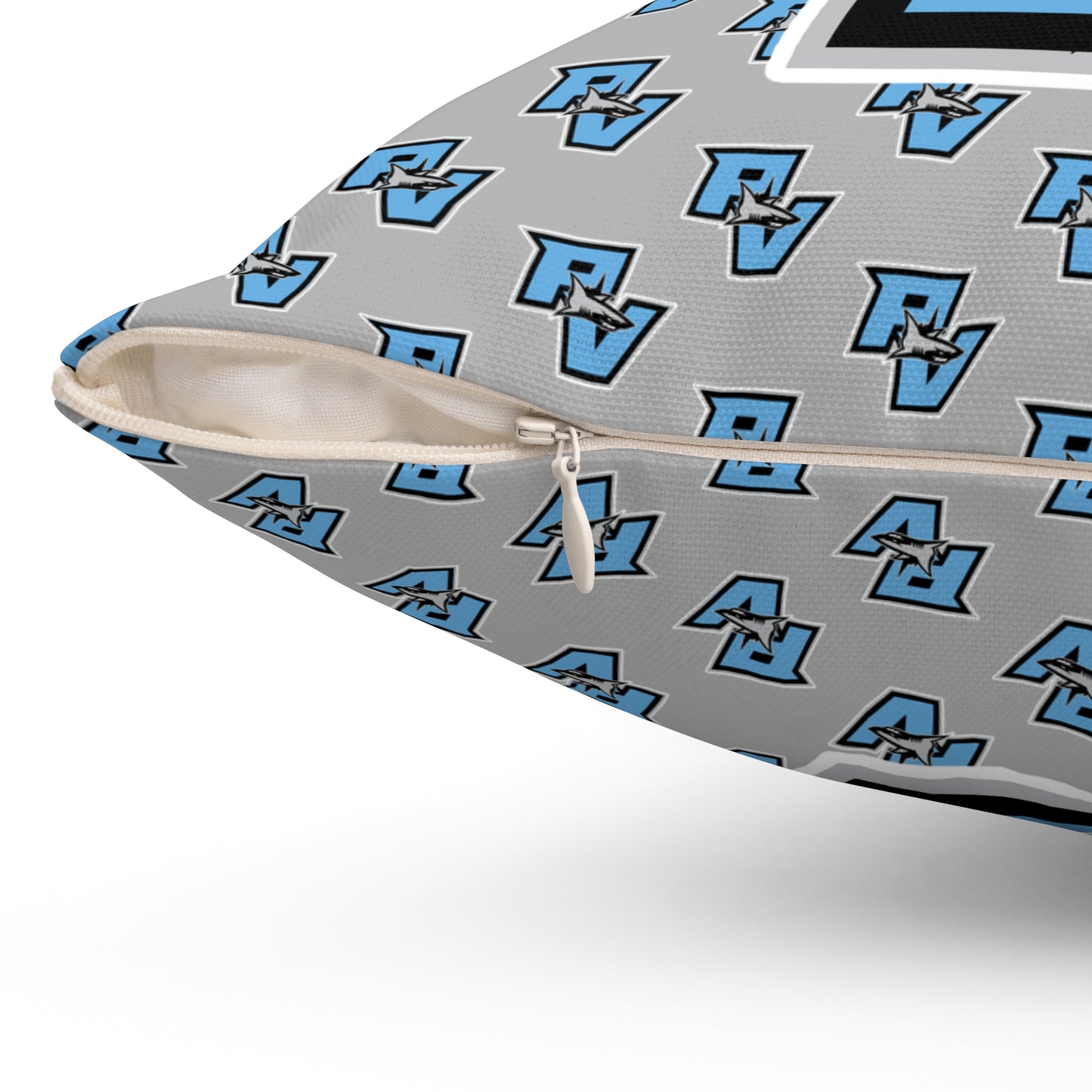 PVAA Sharks Spun Polyester Square Pillow