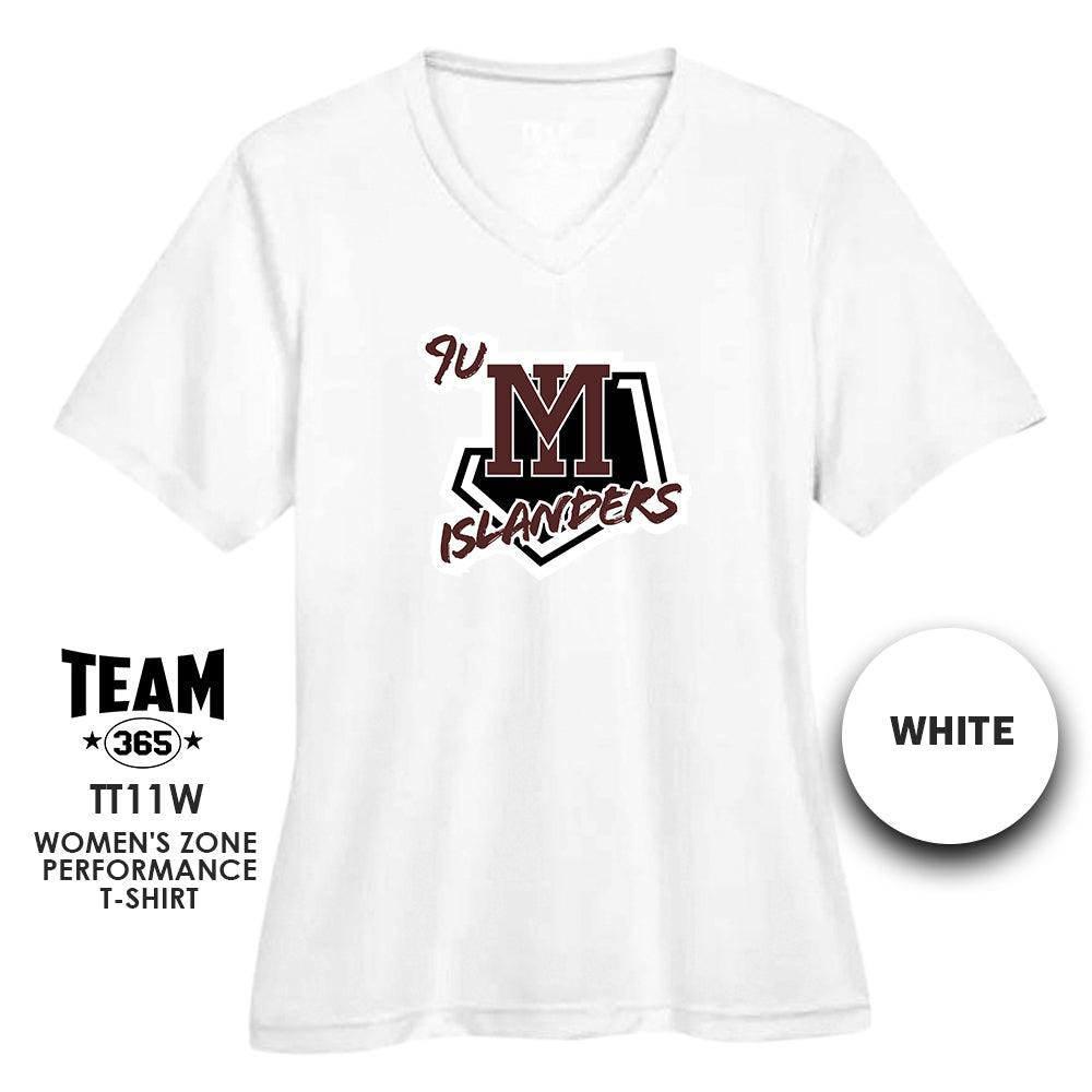 9u Mercer Island Islanders - Cool & Dry Performance Women's Shirt - MULTIPLE COLORS AVAILABLE - 83Swag