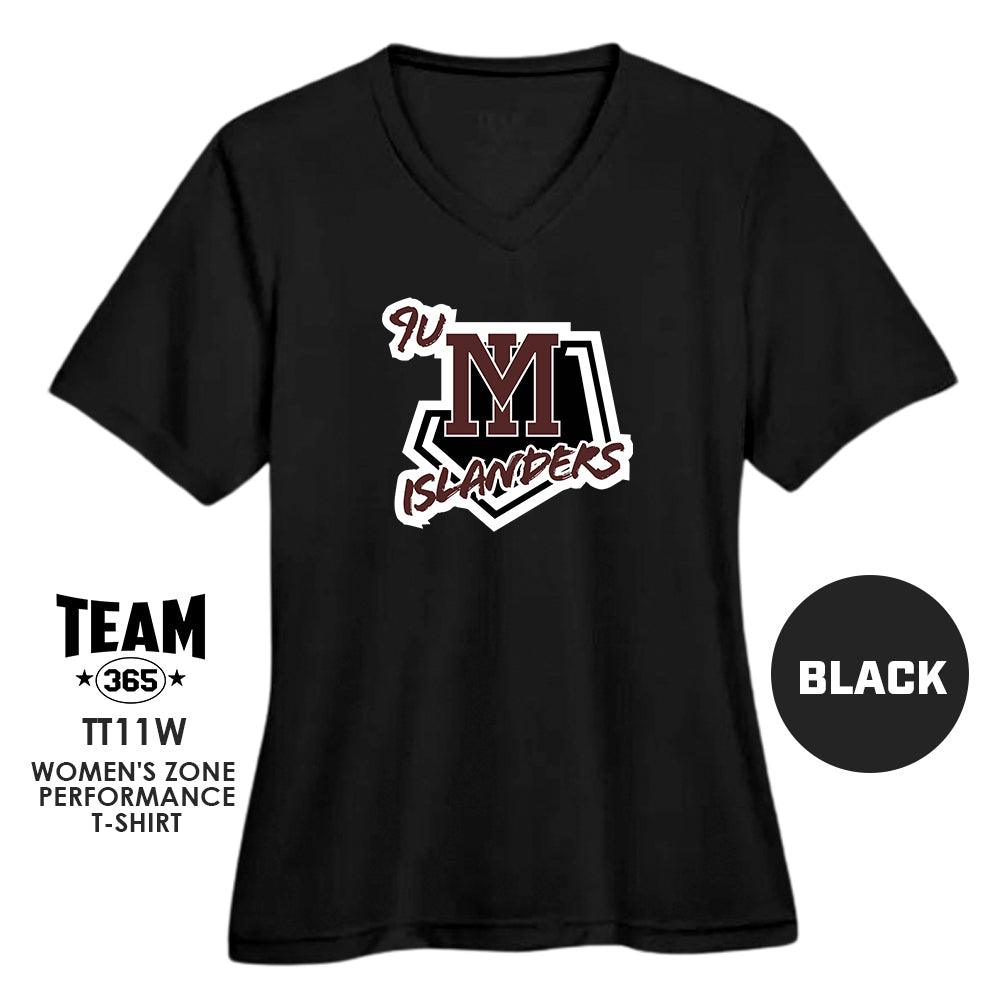 9u Mercer Island Islanders - Cool & Dry Performance Women's Shirt - MULTIPLE COLORS AVAILABLE - 83Swag