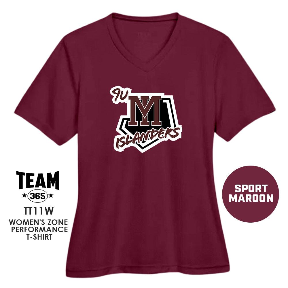 9u Mercer Island Islanders - Cool & Dry Performance Women's Shirt - MULTIPLE COLORS AVAILABLE - 83Swag