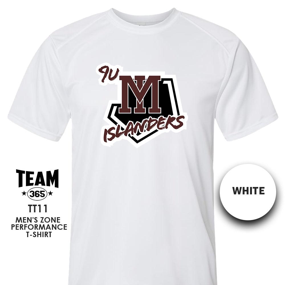 9u Mercer Island Islanders - Crew - Performance T-Shirt - MULTIPLE COLORS AVAILABLE - 83Swag