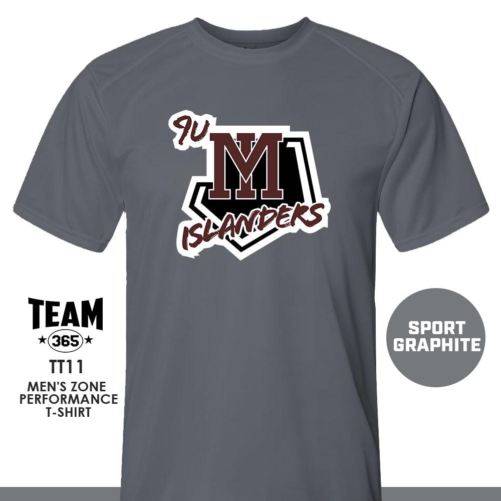 9u Mercer Island Islanders - Crew - Performance T-Shirt - MULTIPLE COLORS AVAILABLE - 83Swag