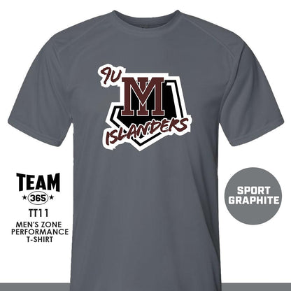 9u Mercer Island Islanders - Crew - Performance T-Shirt - MULTIPLE COLORS AVAILABLE - 83Swag