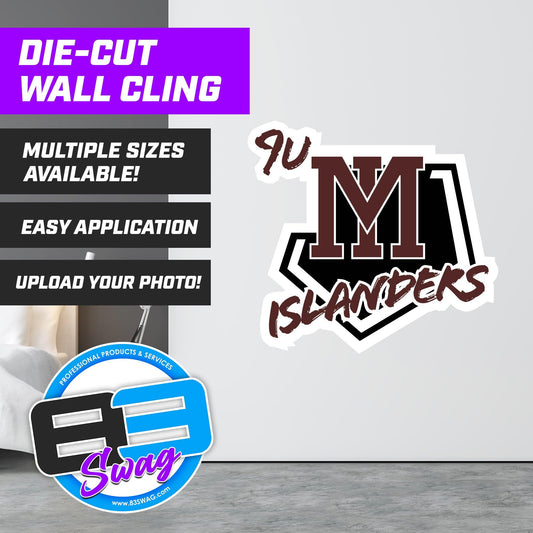 9u Mercer Island Islanders Custom Die-Cut Wall Cling - 83Swag