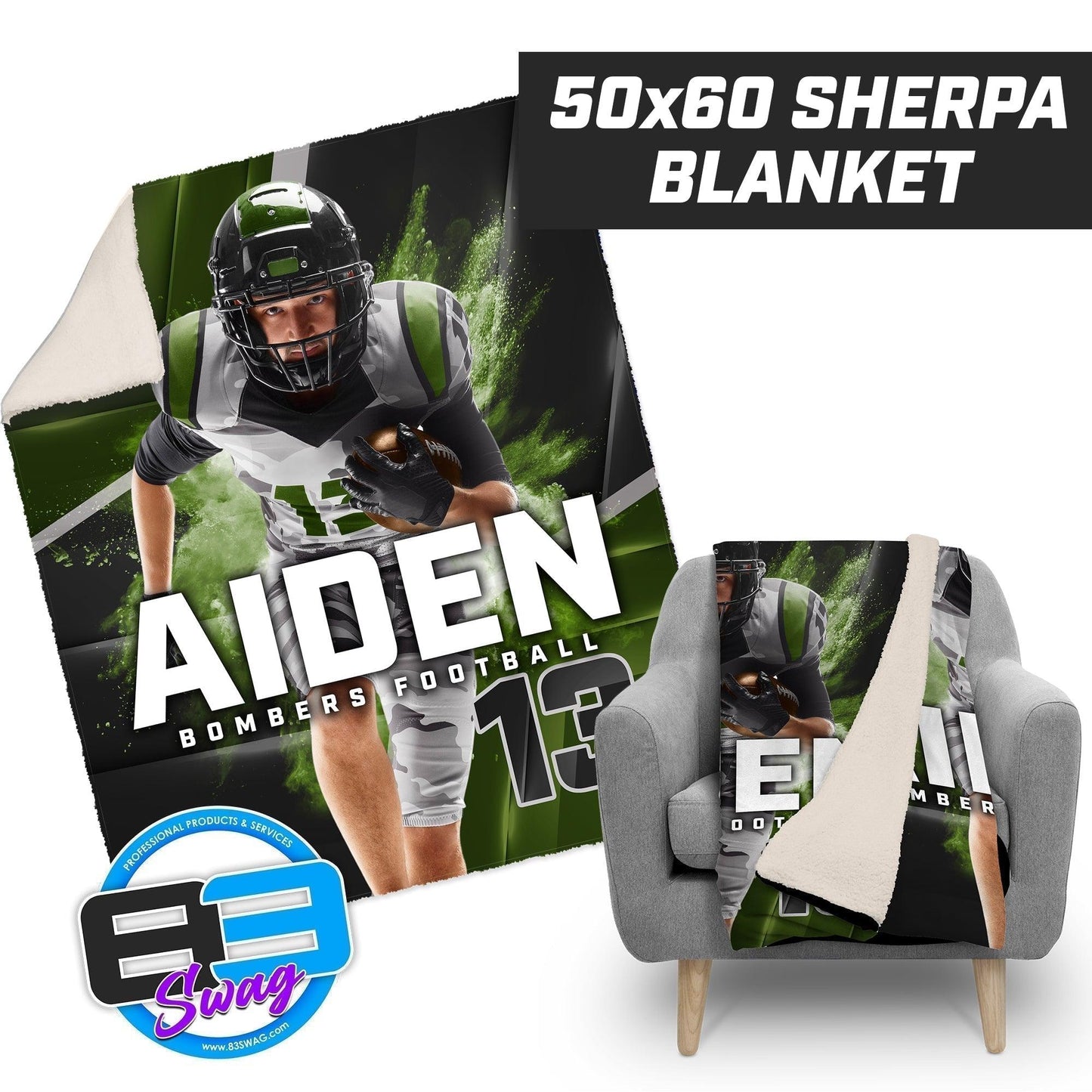 9u Mercer Island Islanders Custom Photo 50x60 Blanket - Upload Your Own Photo! - 83Swag