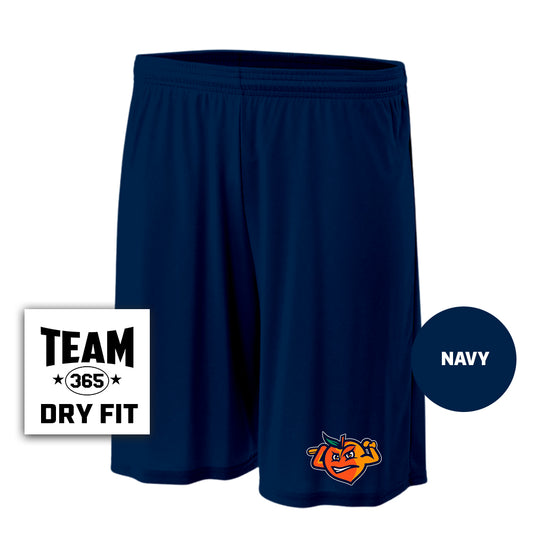 Performance Shorts - Peach Clobbers Baseball