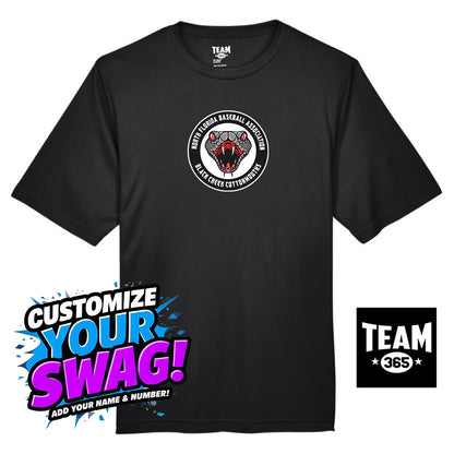 Team 365 Youth & Men's Zone Performance T-Shirt - Black Creek Cottonmouths