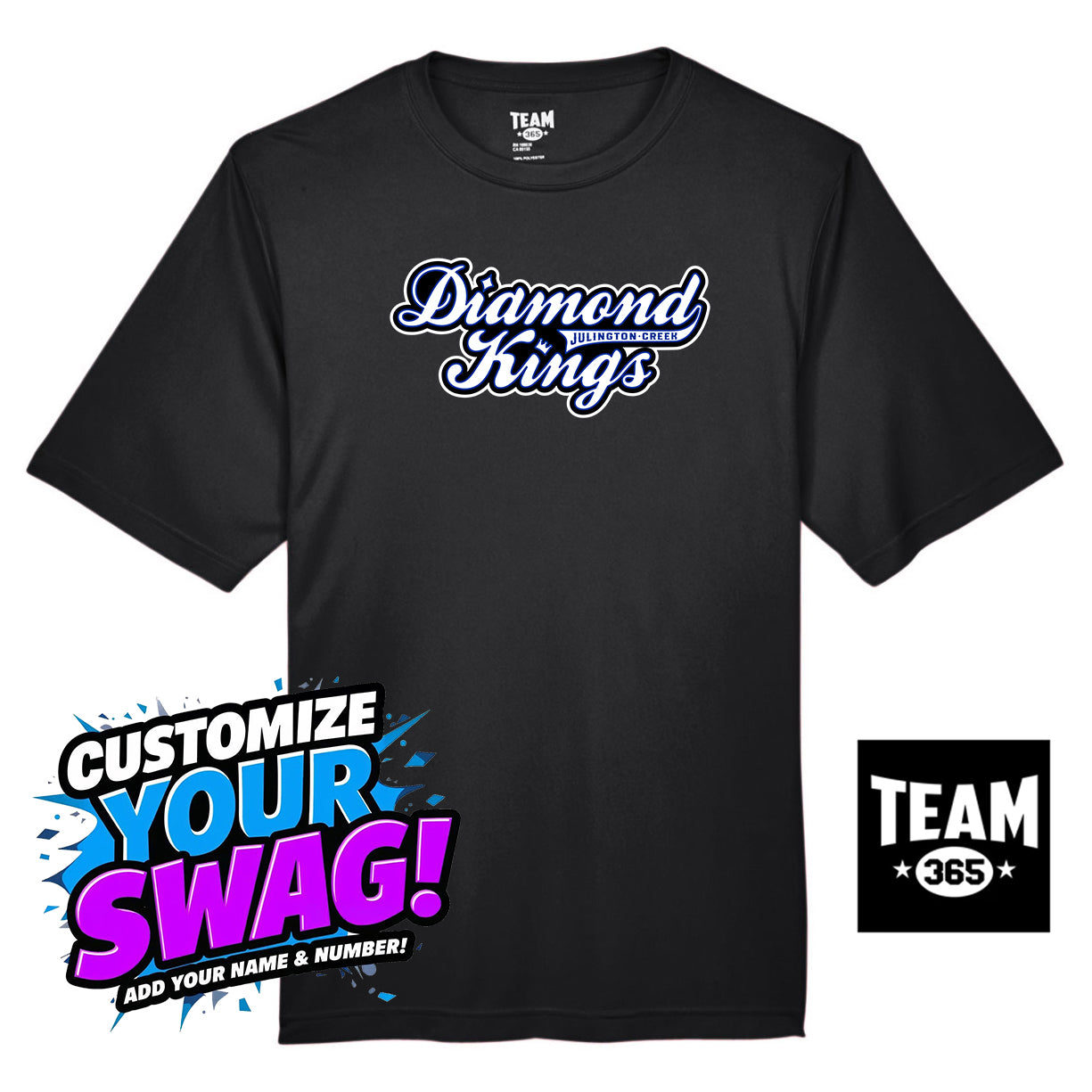 Team 365 Youth & Men's Zone Performance T-Shirt - JCB Diamond Kings Baseball