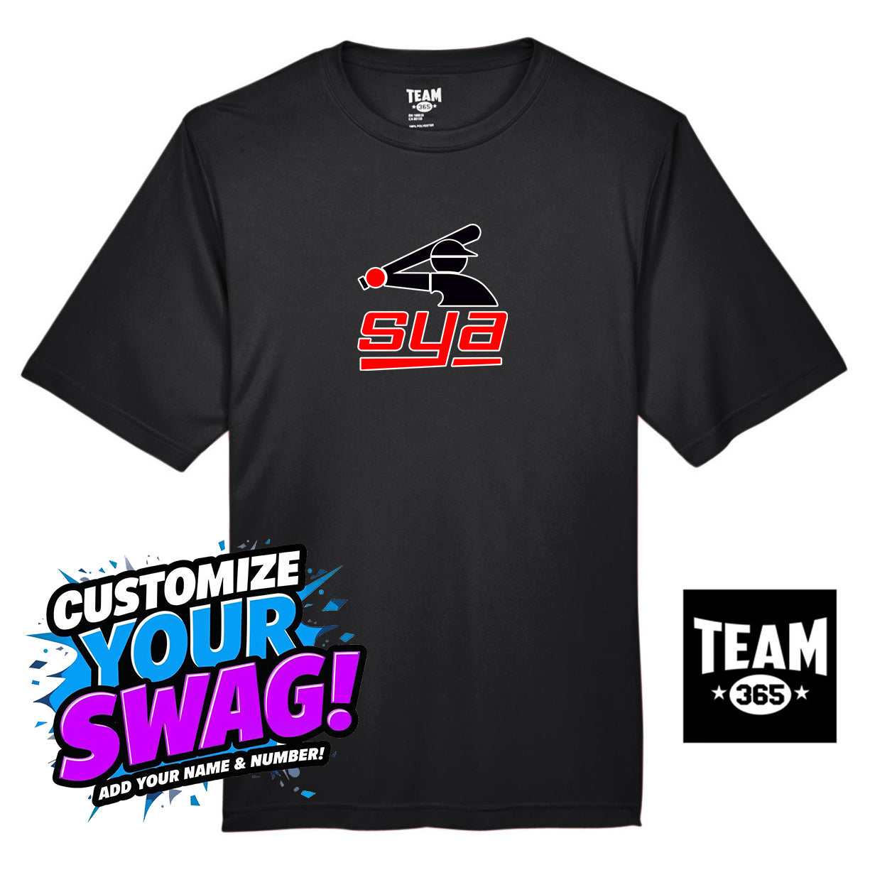 Team 365 Youth & Men's Zone Performance T-Shirt - SYA Batter Logo