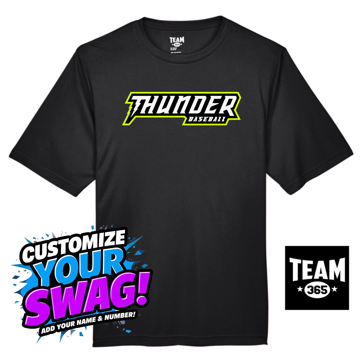 Team 365 Youth & Men's Zone Performance T-Shirt - Ponte Vedra Thunder Baseball