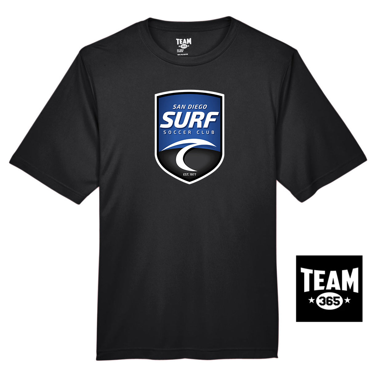 Team 365 TT11 Men's Zone Performance T-Shirt - San Diego Surf Soccer