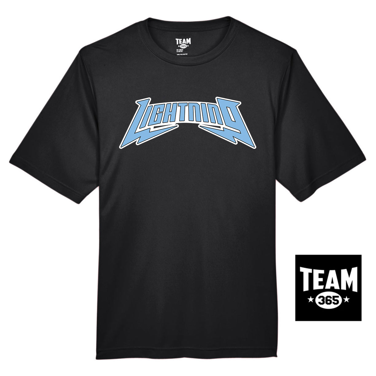 Team 365 TT11 Men's Zone Performance T-Shirt - Lightning Baseball