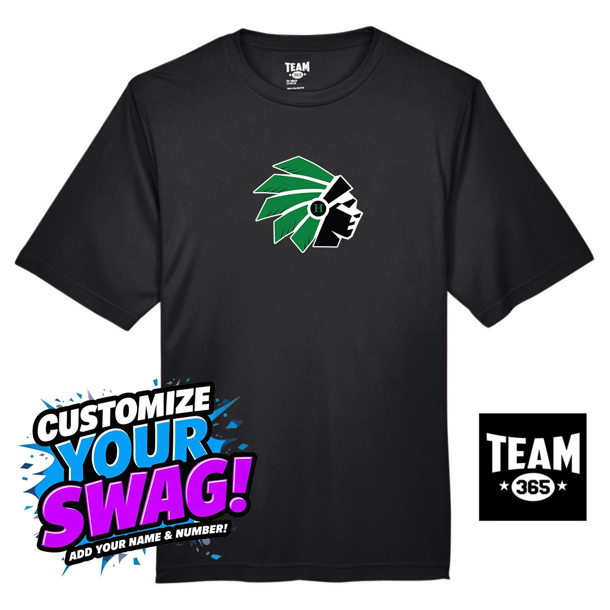 Team 365 Youth & Men's Zone Performance T-Shirt - Hopatcong Warriors Football & Cheer