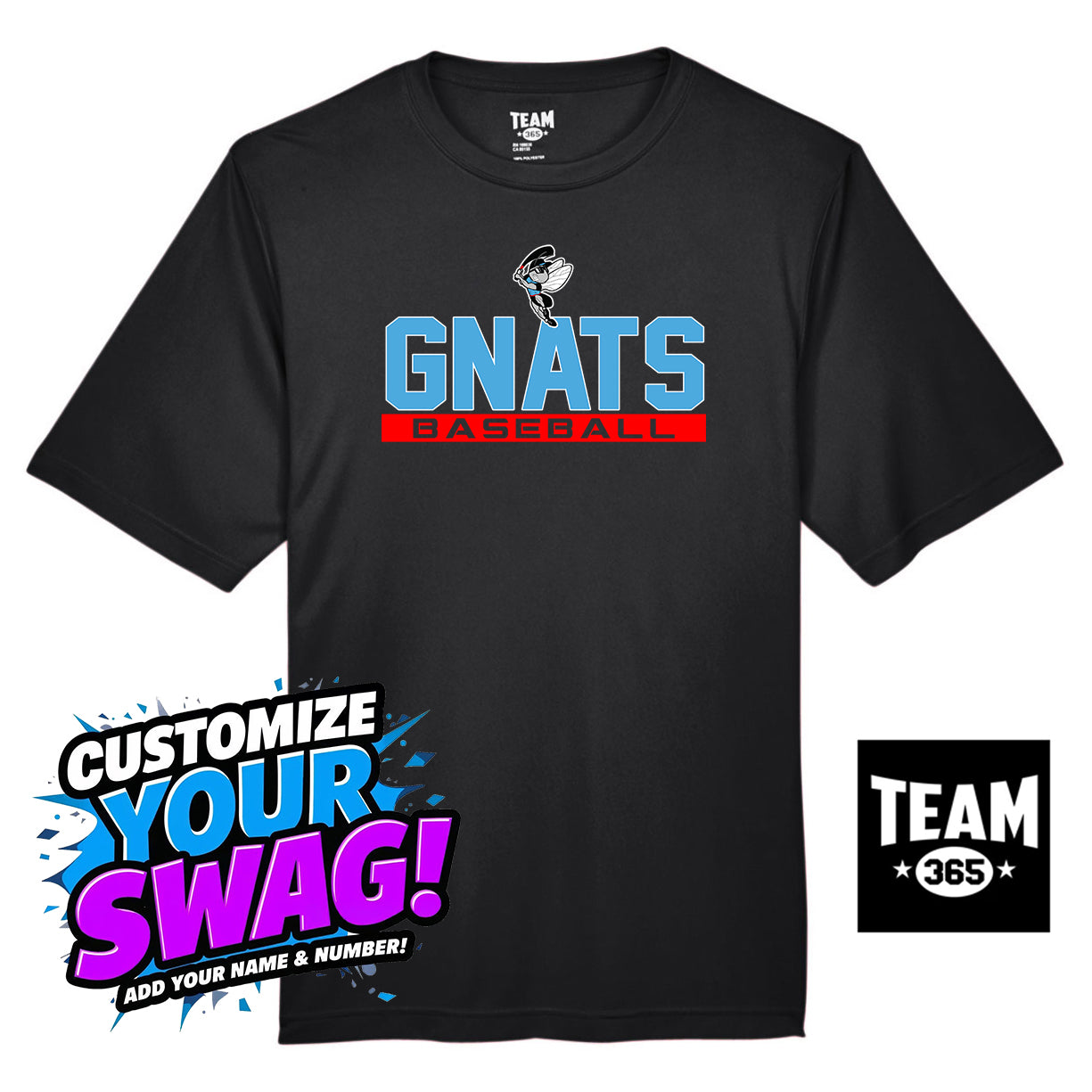 Team 365 Youth & Men's Zone Performance T-Shirt - NBC Gnats Baseball