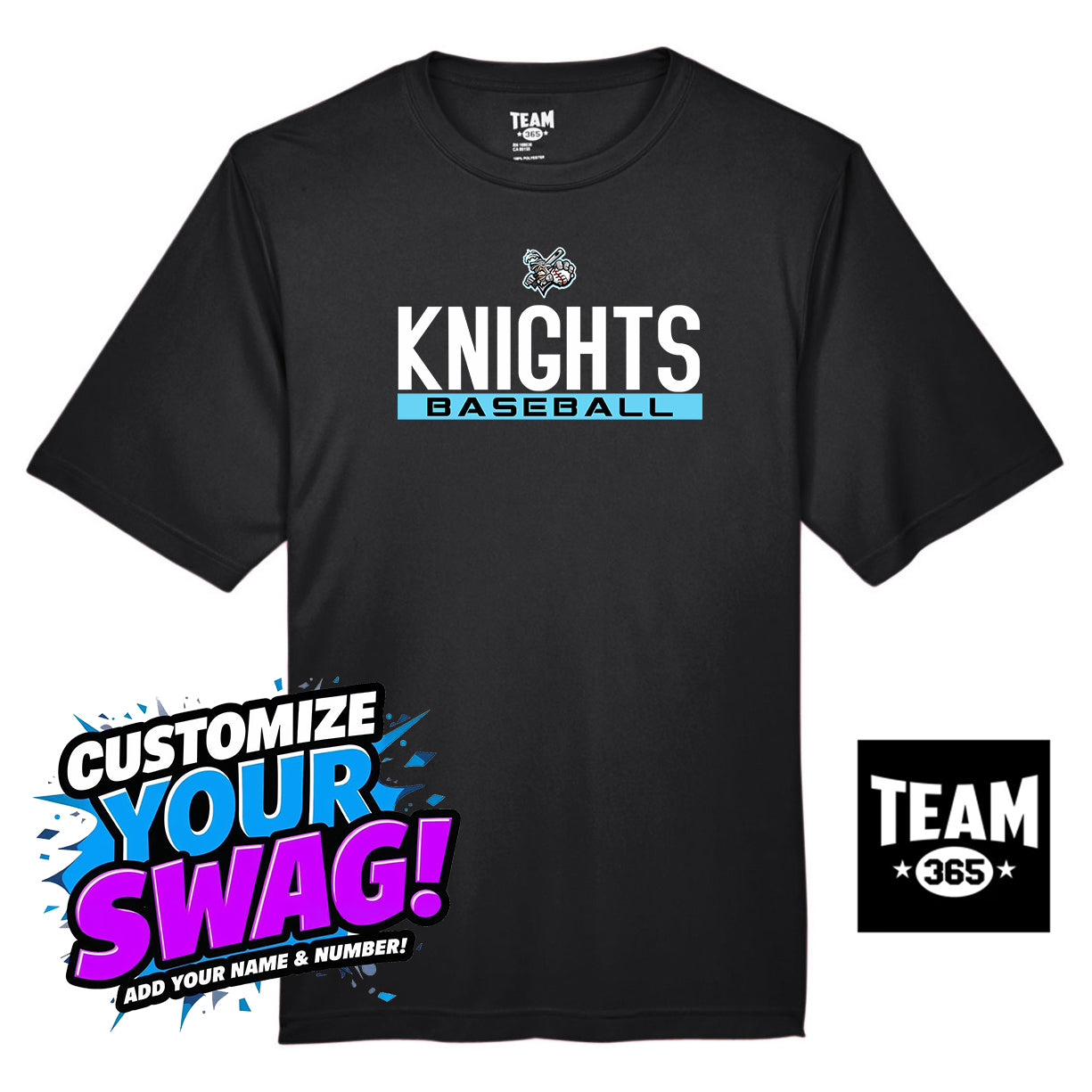 Team 365 Youth & Men's Zone Performance T-Shirt - Knights Baseball