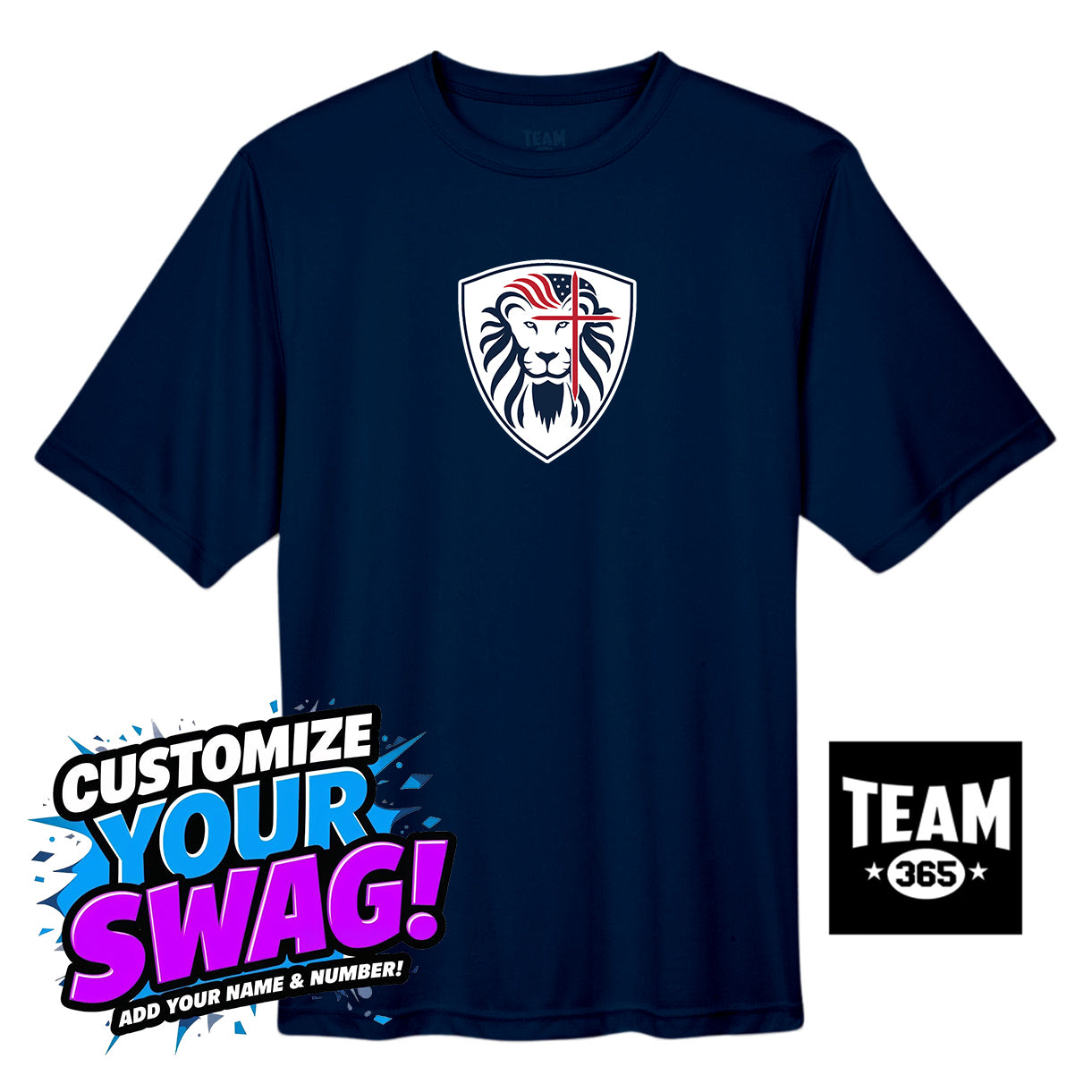 Team 365 Youth & Men's Zone Performance T-Shirt - Orlando Lions Baseball