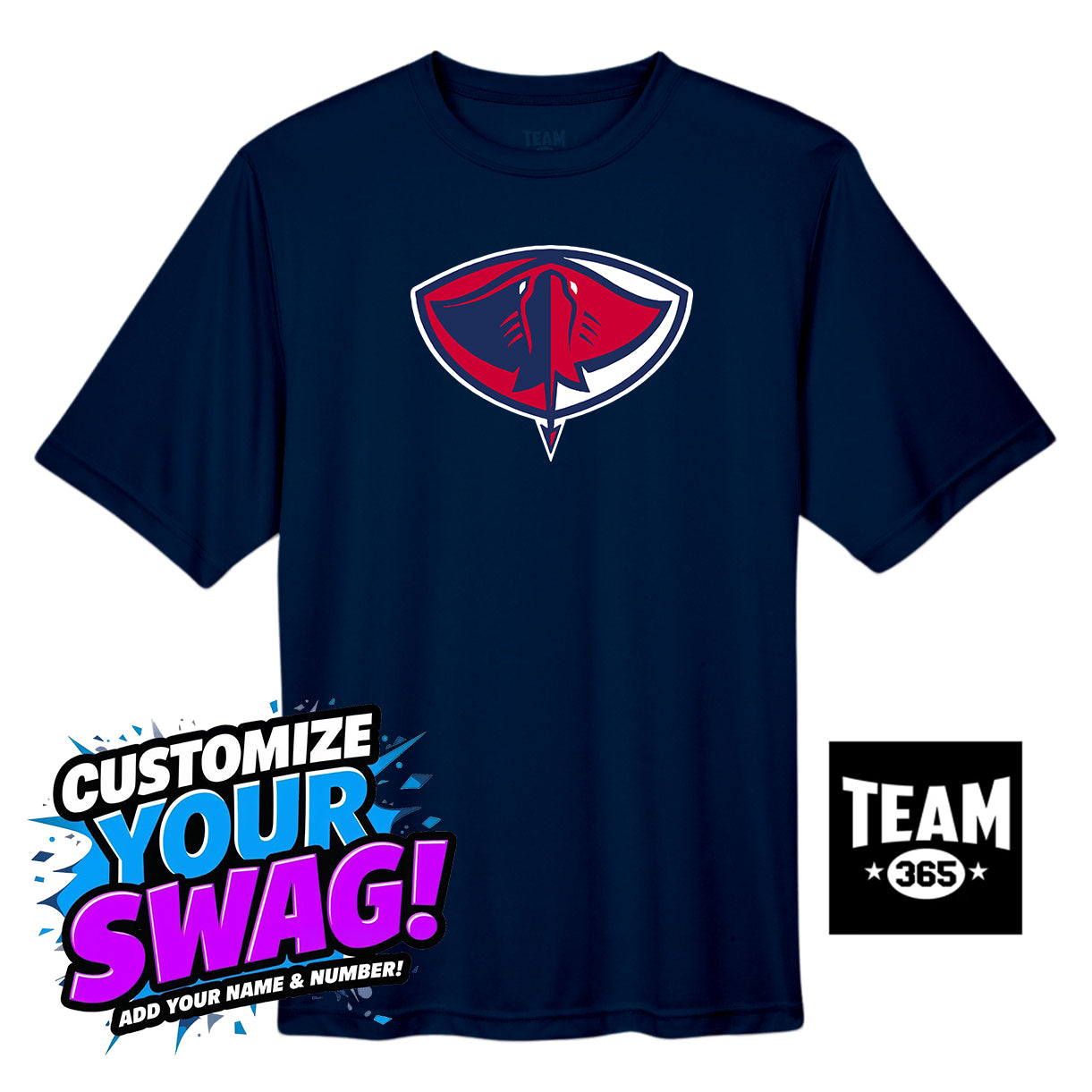 Team 365 Youth & Men's Zone Performance T-Shirt - Pasco Stingers Baseball