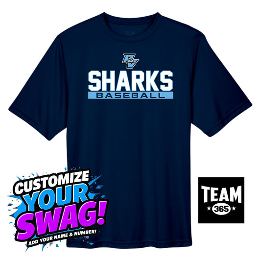 Team 365 Youth & Men's Zone Performance T-Shirt - PVAA Sharks Baseball