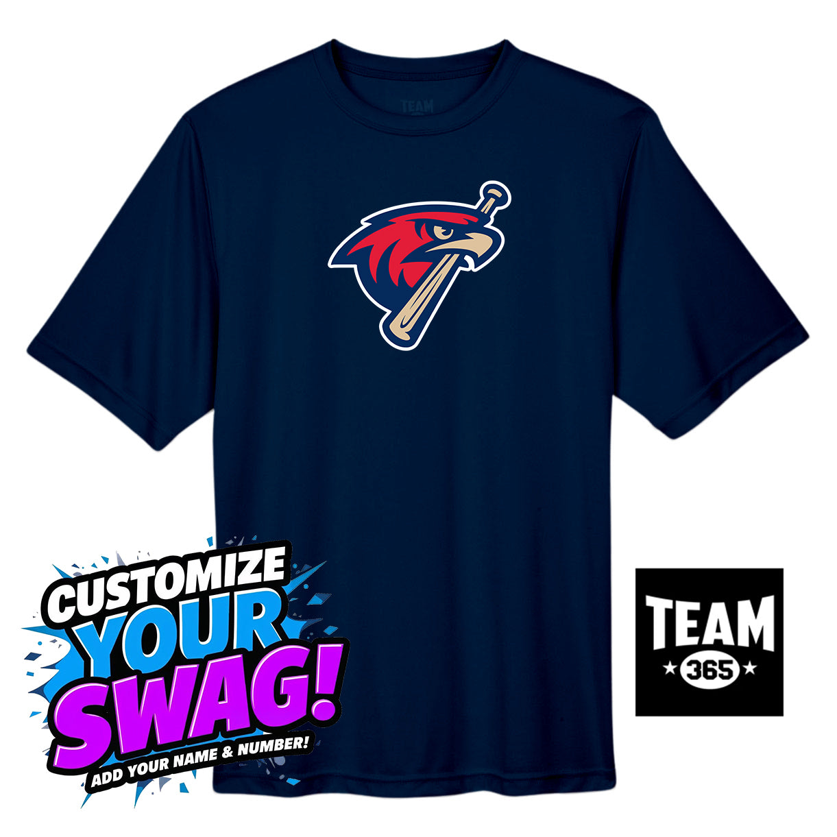 Team 365 Youth & Men's Zone Performance T-Shirt - MSA Redtails Baseball