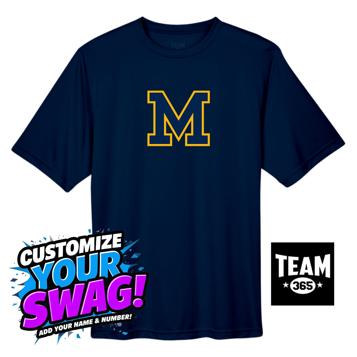 Team 365 Youth & Men's Zone Performance T-Shirt - Midland Baseball