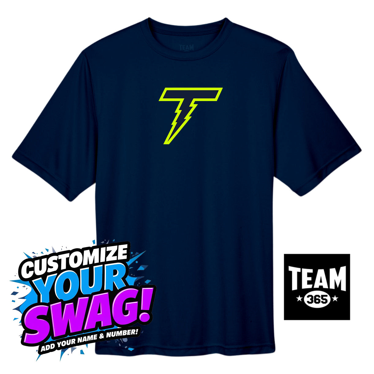 Team 365 Youth & Men's Zone Performance T-Shirt - Ponte Vedra Thunder Baseball