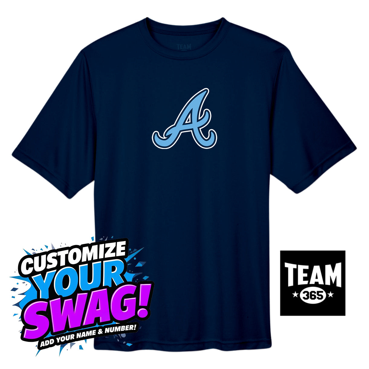 Team 365 Youth & Men's Zone Performance T-Shirt - Aces Baseball