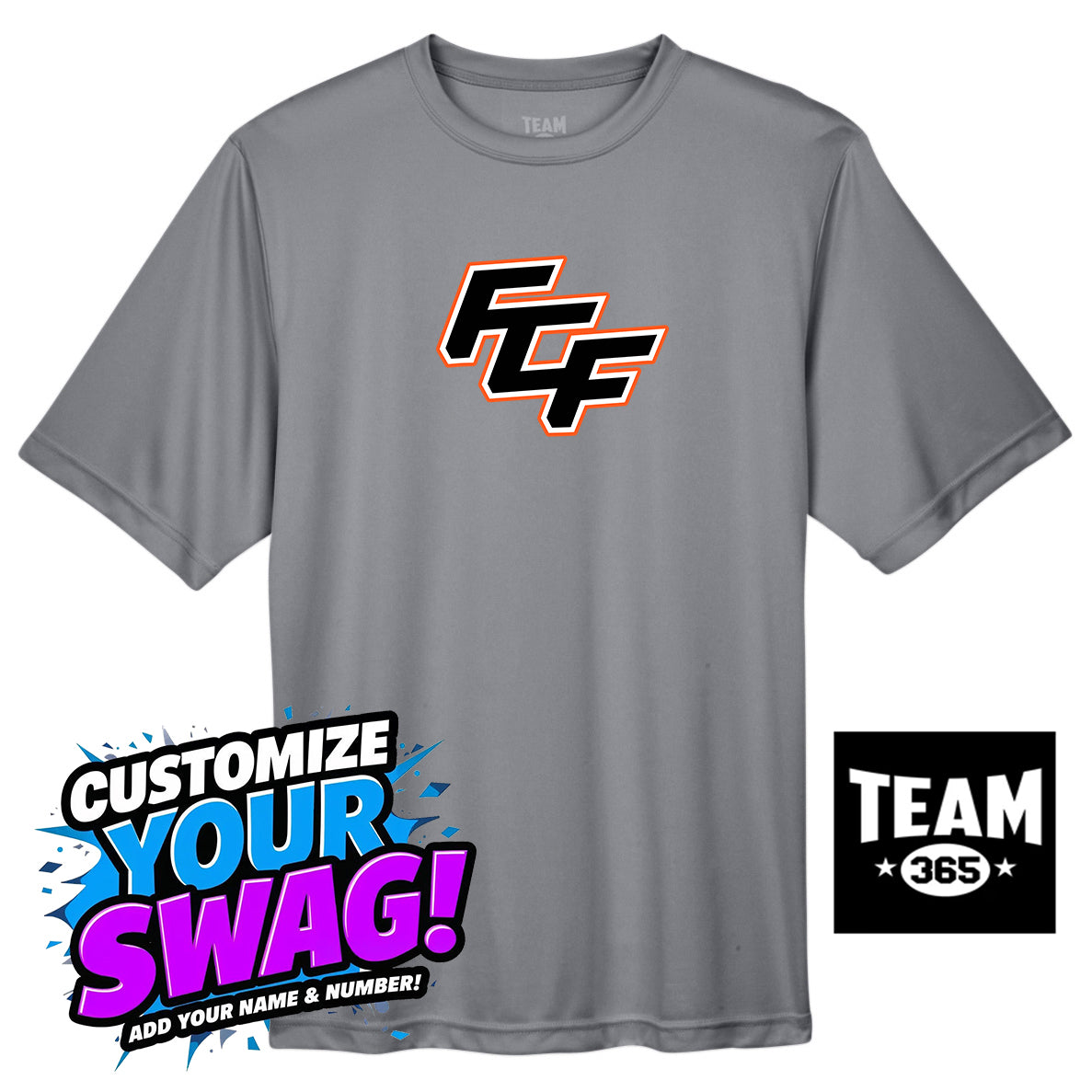 Team 365 Youth & Men's Zone Performance T-Shirt - FCF Flight Baseball