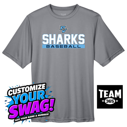 Team 365 Youth & Men's Zone Performance T-Shirt - PVAA Sharks Baseball