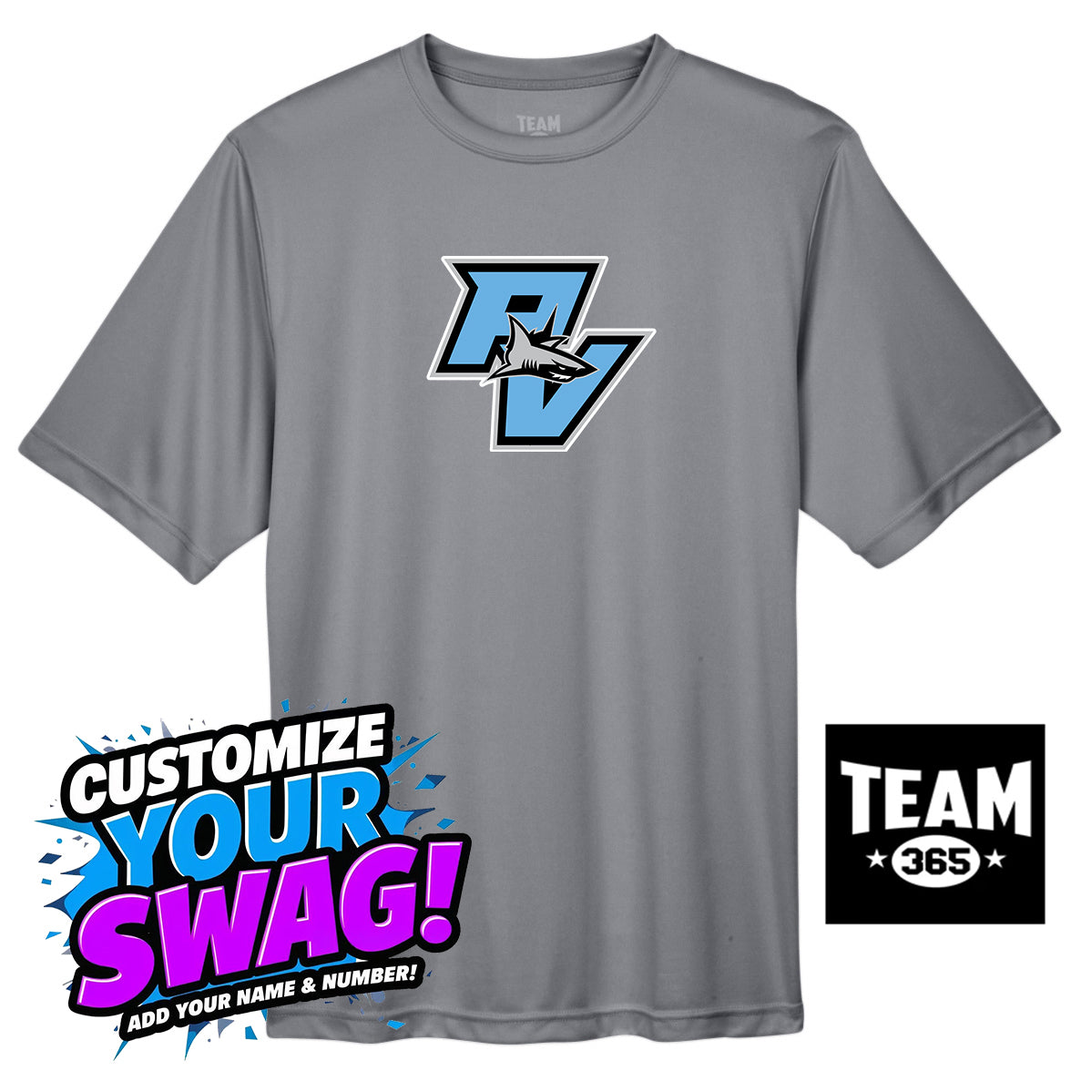 Team 365 Youth & Men's Zone Performance T-Shirt - PVAA Sharks