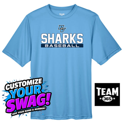 Team 365 Youth & Men's Zone Performance T-Shirt - PVAA Sharks Baseball