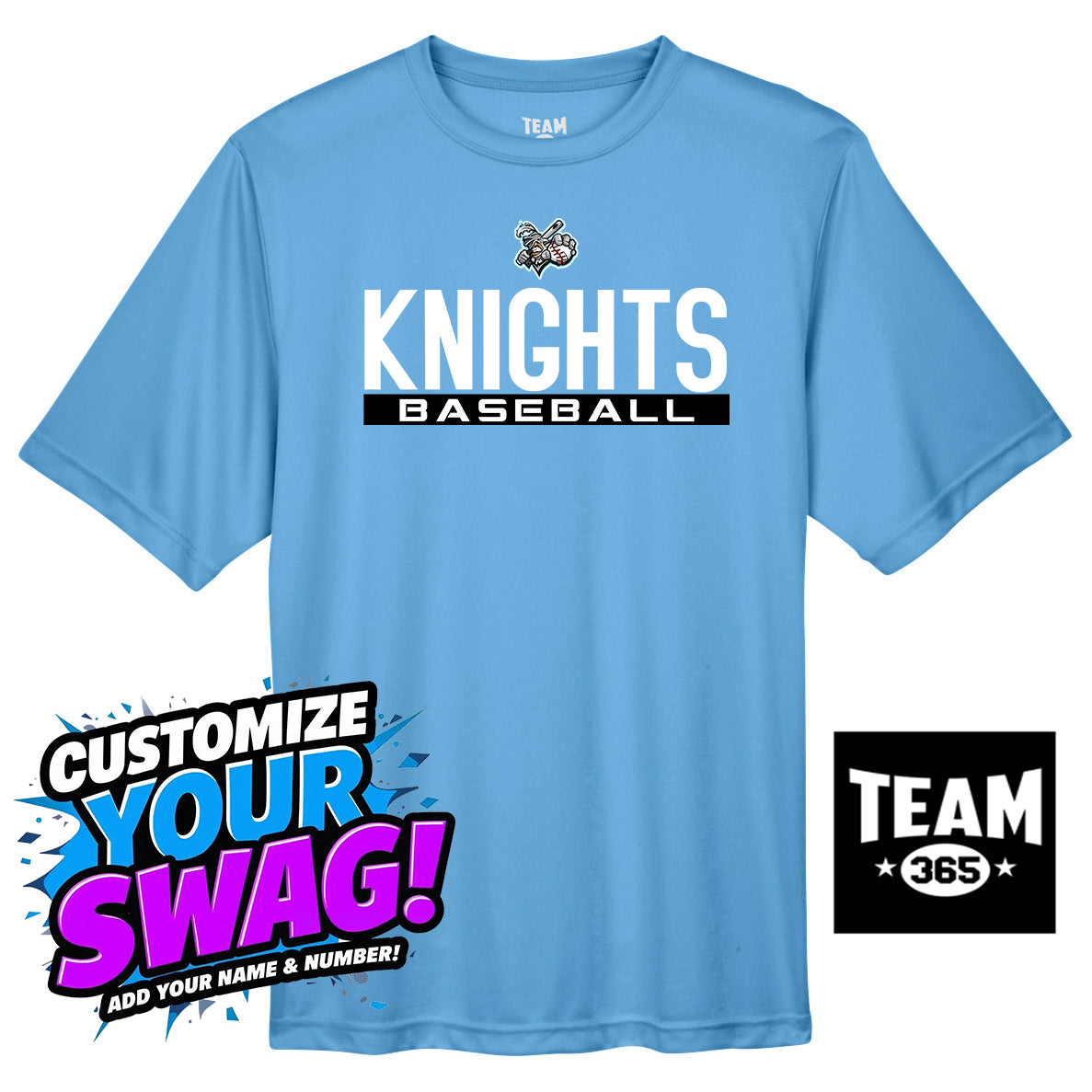 Team 365 Youth & Men's Zone Performance T-Shirt - Knights Baseball