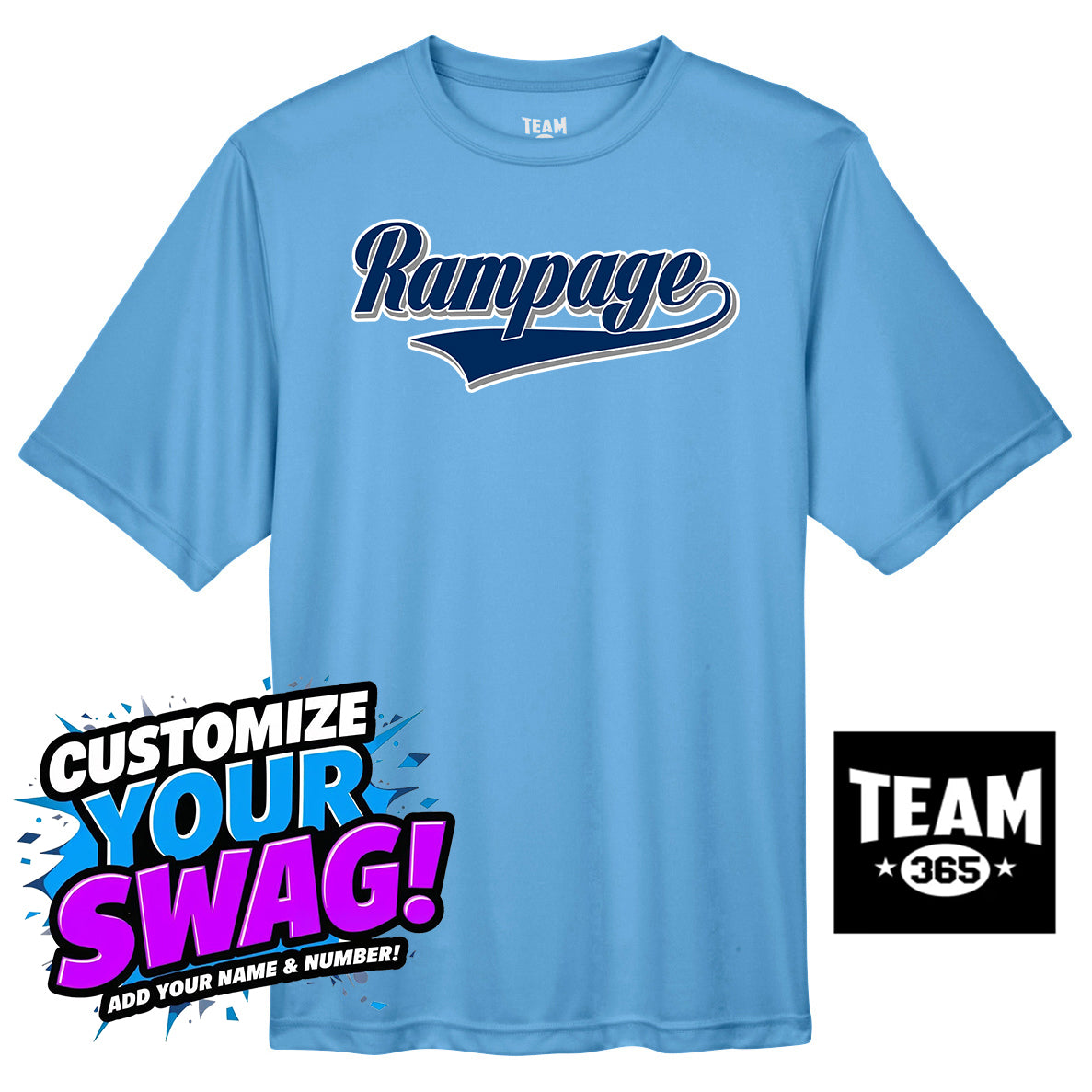 Team 365 Youth & Men's Zone Performance T-Shirt - Mississippi Rampage