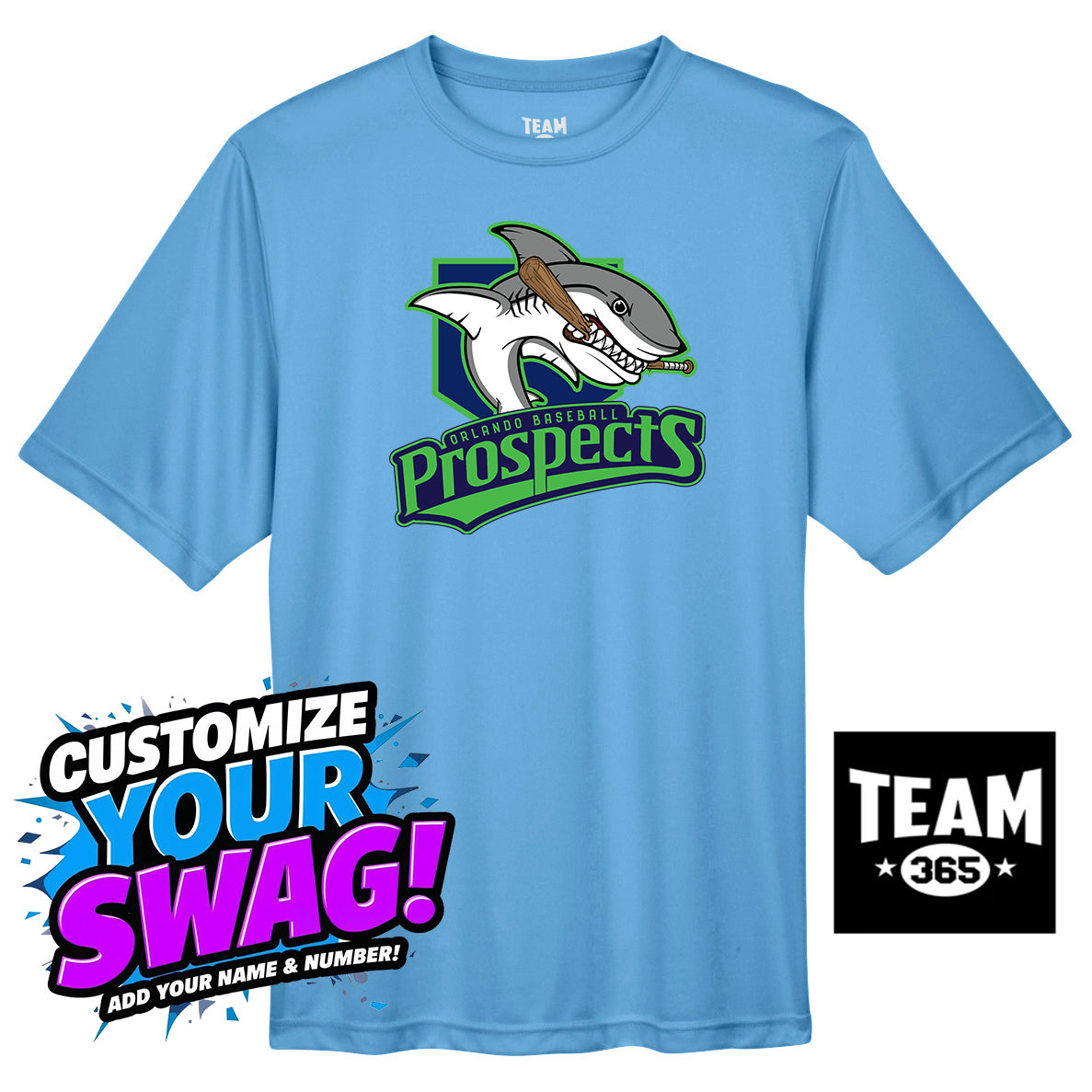 Team 365 Youth & Men's Zone Performance T-Shirt - OBP Land Sharks