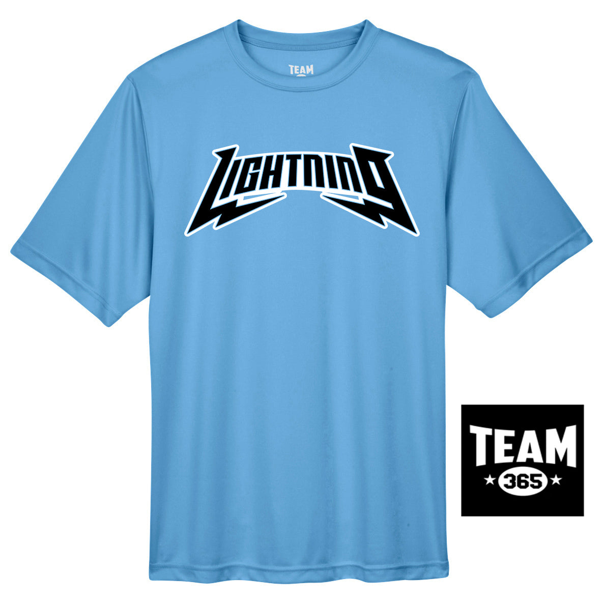 Team 365 TT11 Men's Zone Performance T-Shirt - Lightning Baseball