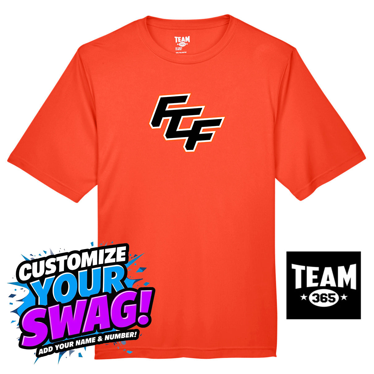 Team 365 Youth & Men's Zone Performance T-Shirt - FCF Flight Baseball