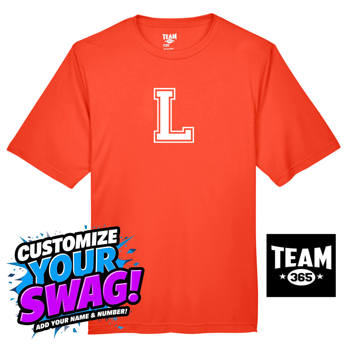 Team 365 Youth & Men's Zone Performance T-Shirt - Longwood Wrestling