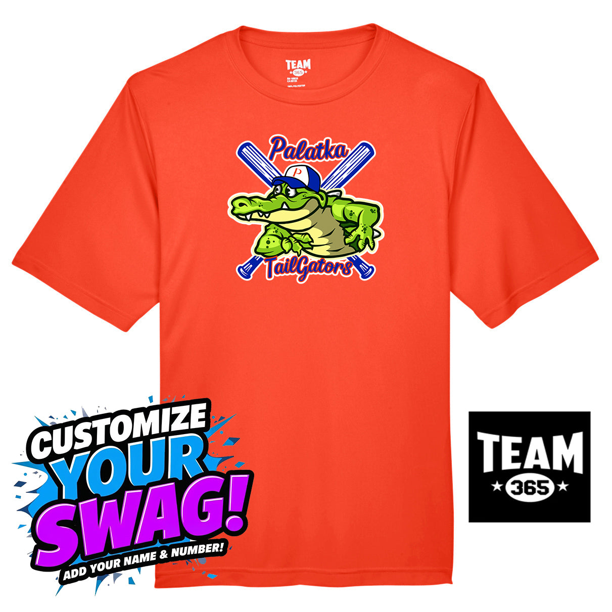 Team 365 Youth & Men's Zone Performance T-Shirt - Palatka TailGators Baseball