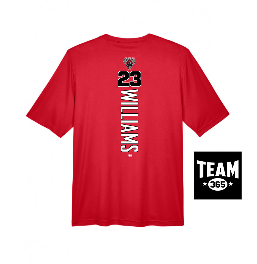 Team 365 Youth & Men's Zone Performance T-Shirt - Black Creek Cottonmouths