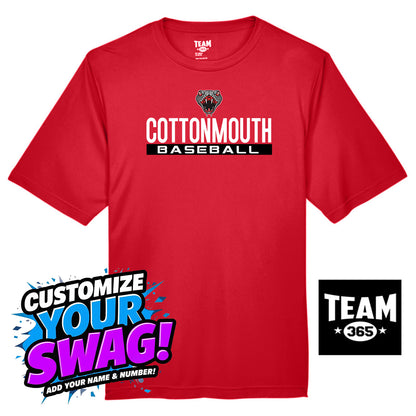 Team 365 Youth & Men's Zone Performance T-Shirt - Black Creek Cottonmouths